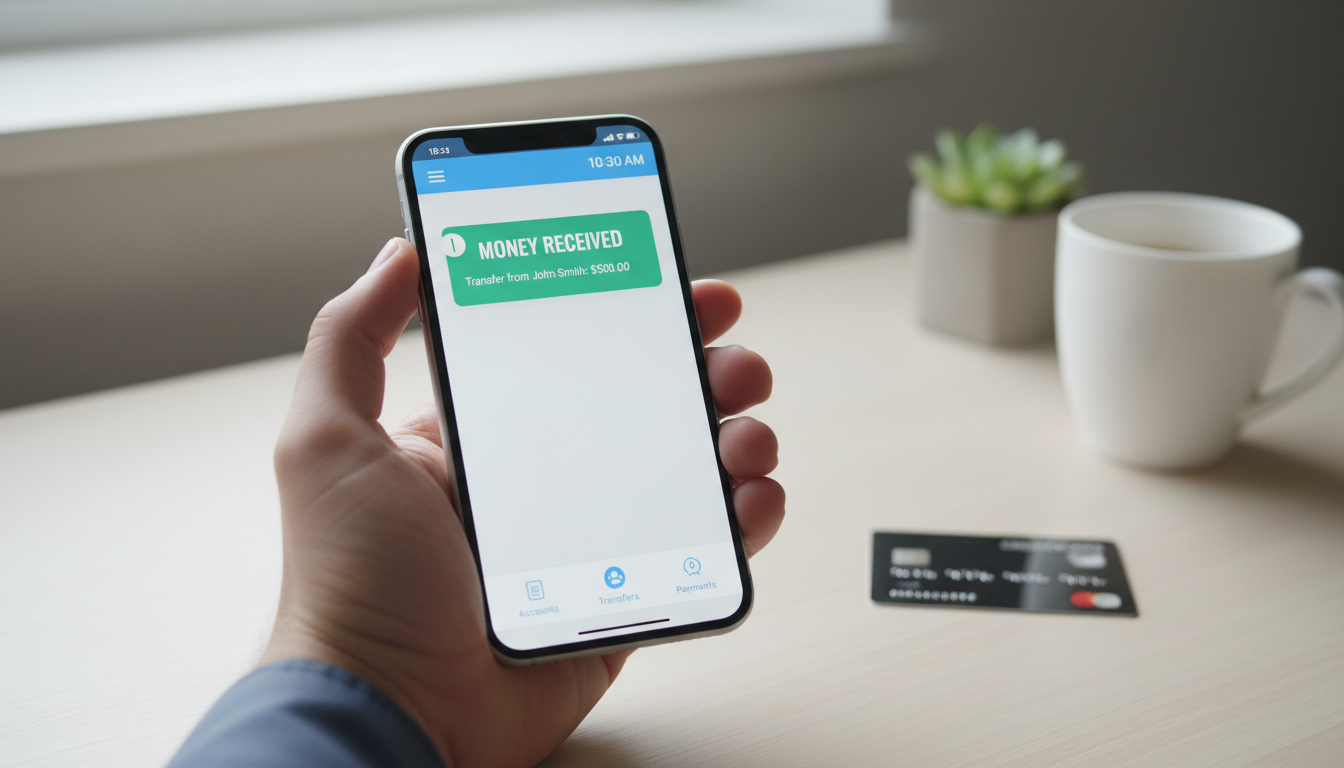 Мгновенное получение денег на банковскую карту через смартфон